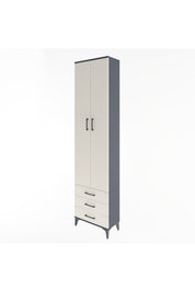 Arges Dolap 5 Raflı 3 Çekmeceli 2 Kapaklı 60x30x243 - S32M082V4A