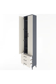 Arges Dolap 5 Raflı 3 Çekmeceli 2 Kapaklı 60x30x243 - S32M082V4A