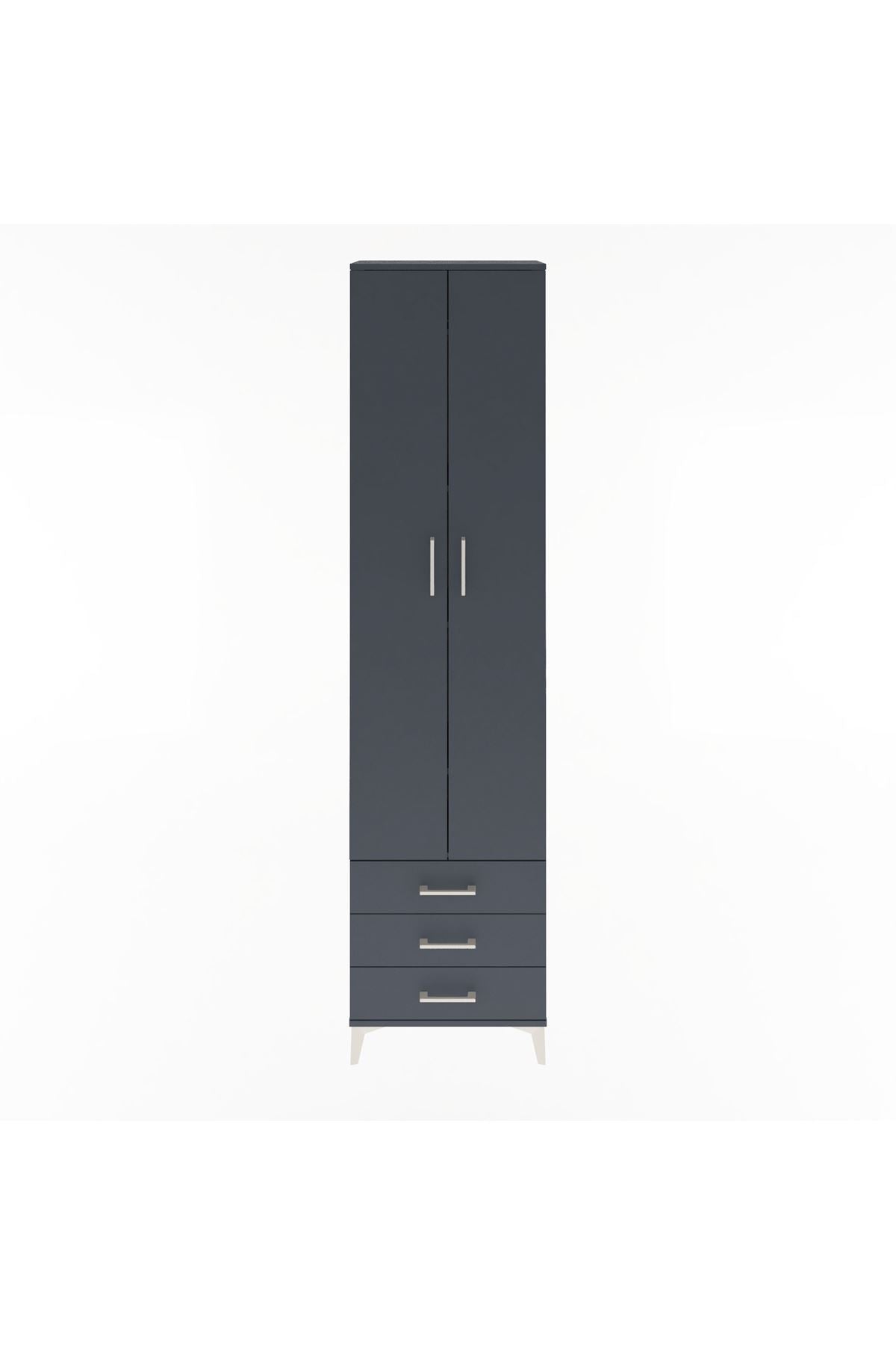 Arges Dolap 5 Raflı 3 Çekmeceli 2 Kapaklı 60x30x243 - S32M082V5A