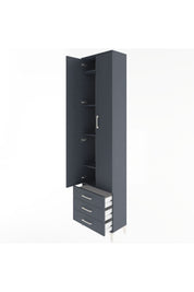 Arges Dolap 5 Raflı 3 Çekmeceli 2 Kapaklı 60x30x243 - S32M082V5A