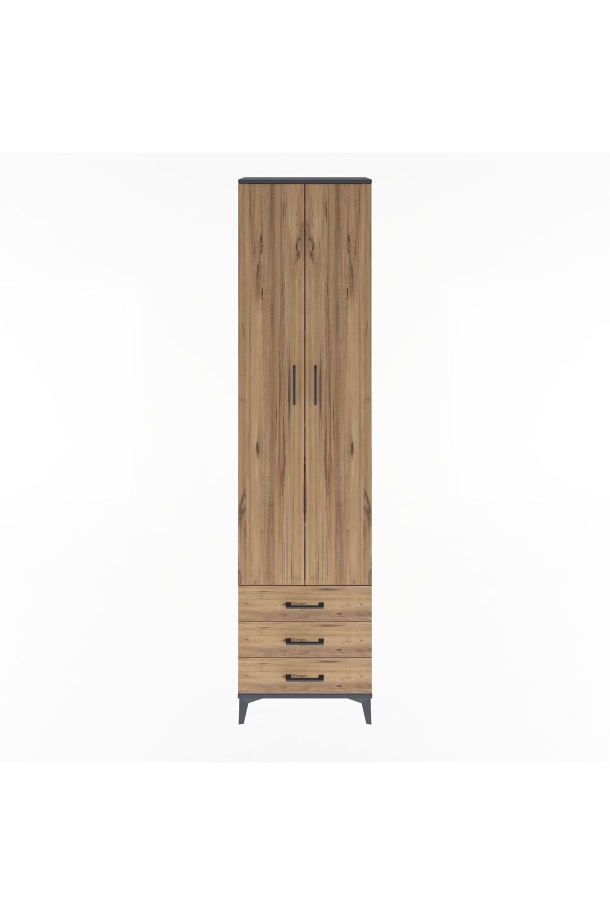 Arges Dolap 5 Raflı 3 Çekmeceli 2 Kapaklı 60x30x243 - S32M082V6A