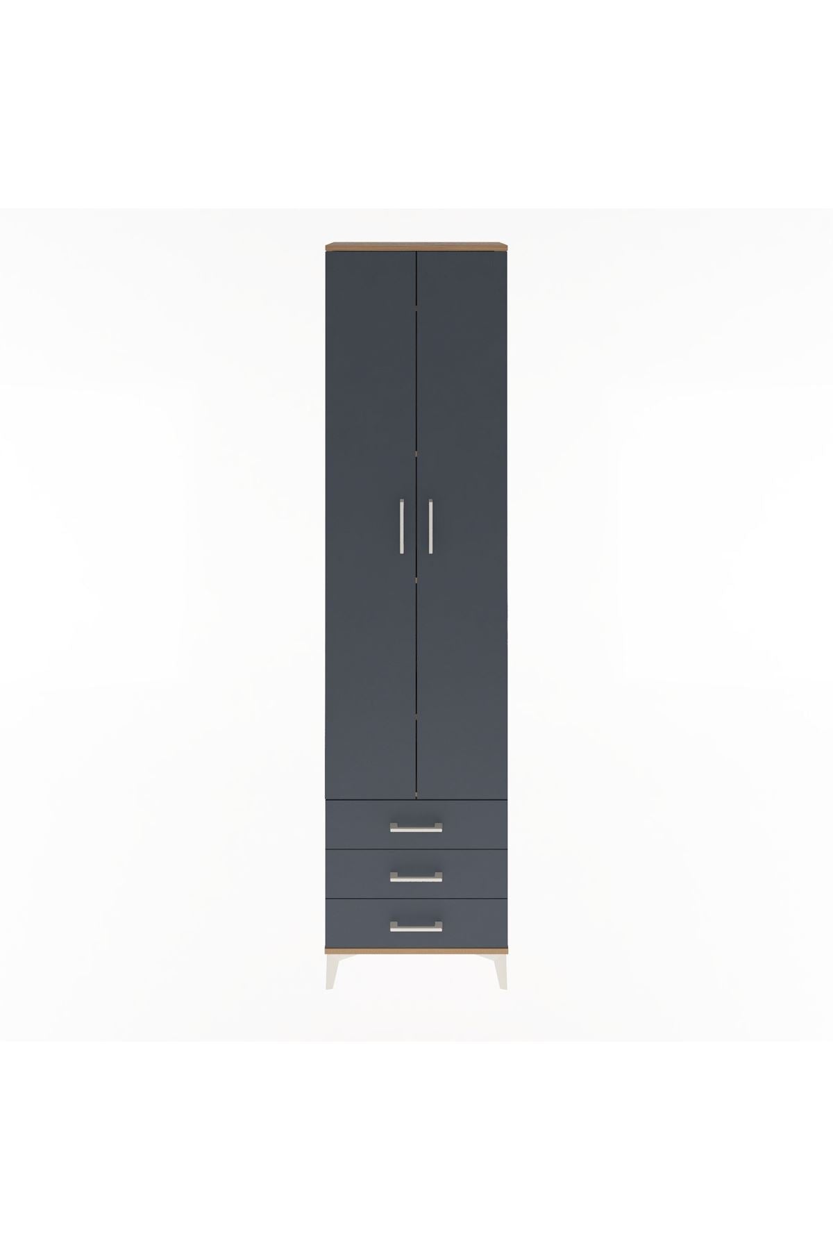 Arges Dolap 5 Raflı 3 Çekmeceli 2 Kapaklı 60x30x243 - S32M082V8A