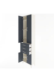 Arges Dolap 5 Raflı 3 Çekmeceli 4 Kapaklı 60x30x243 - S32M083V2A