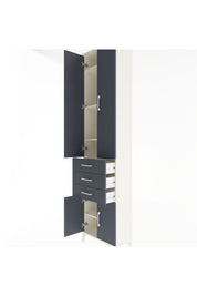Arges Dolap 5 Raflı 3 Çekmeceli 4 Kapaklı 60x30x243 - S32M083V2A