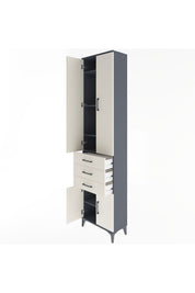 Arges Dolap 5 Raflı 3 Çekmeceli 4 Kapaklı 60x30x243 - S32M083V4A