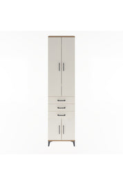 Arges Dolap 5 Raflı 3 Çekmeceli 4 Kapaklı 60x30x243 - S32M083V7A