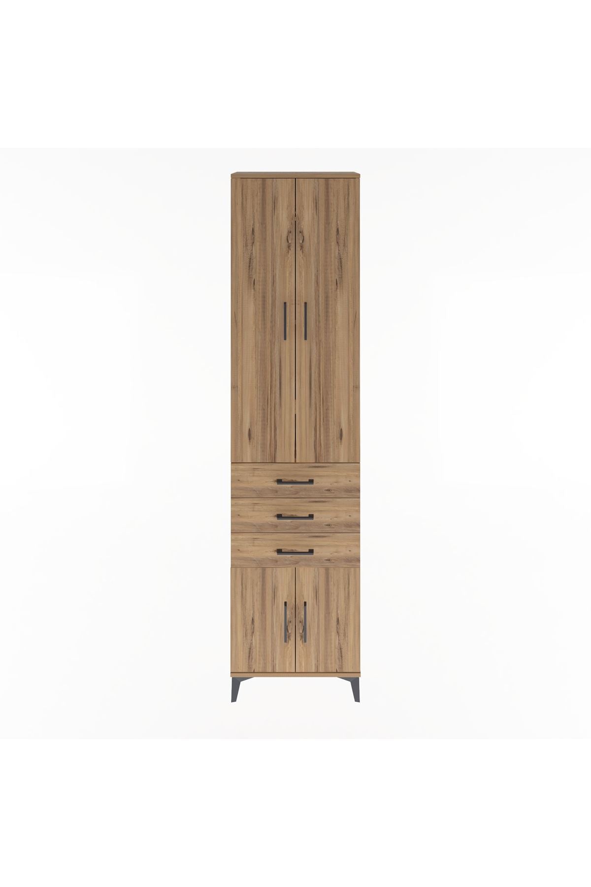 Arges Dolap 5 Raflı 3 Çekmeceli 4 Kapaklı 60x30x243 - S32M083V9A