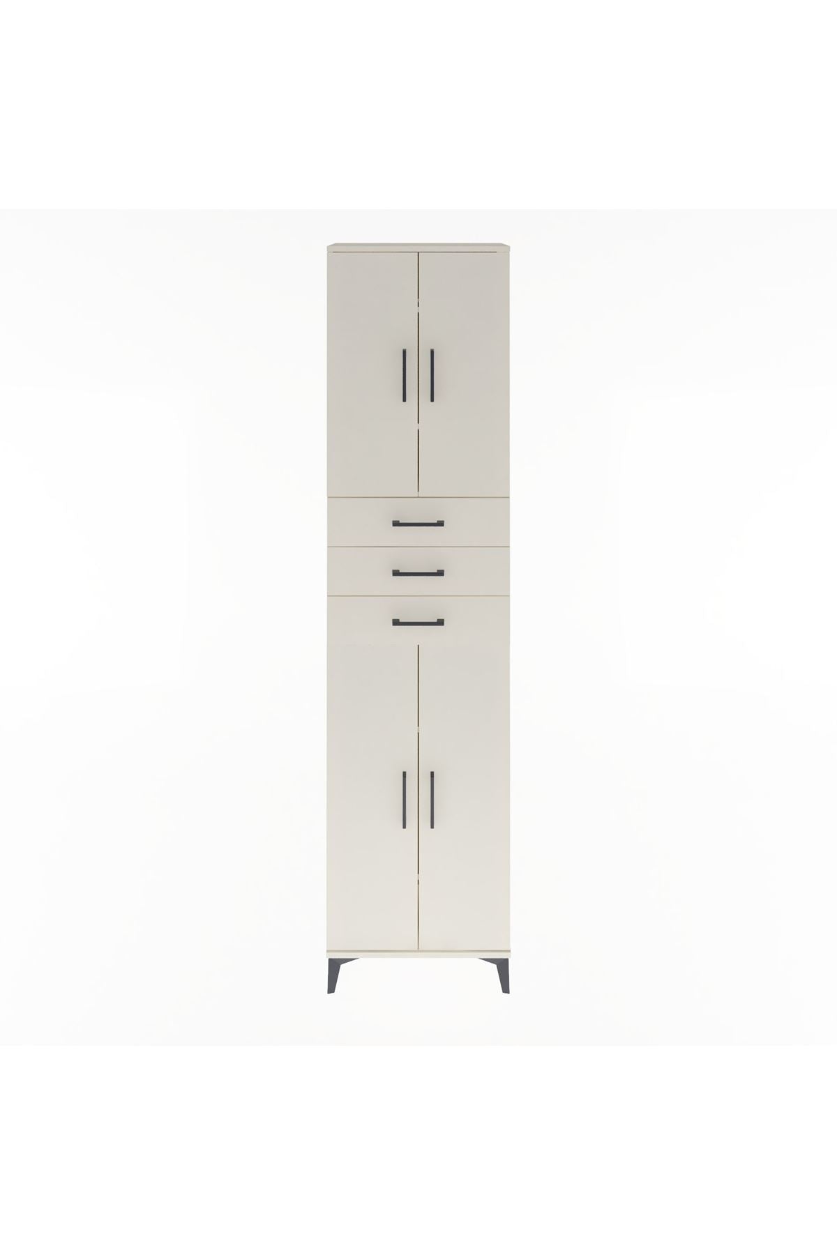 Arges Dolap 5 Raflı 3 Çekmeceli 4 Kapaklı 60x30x243 - S32M084V1A