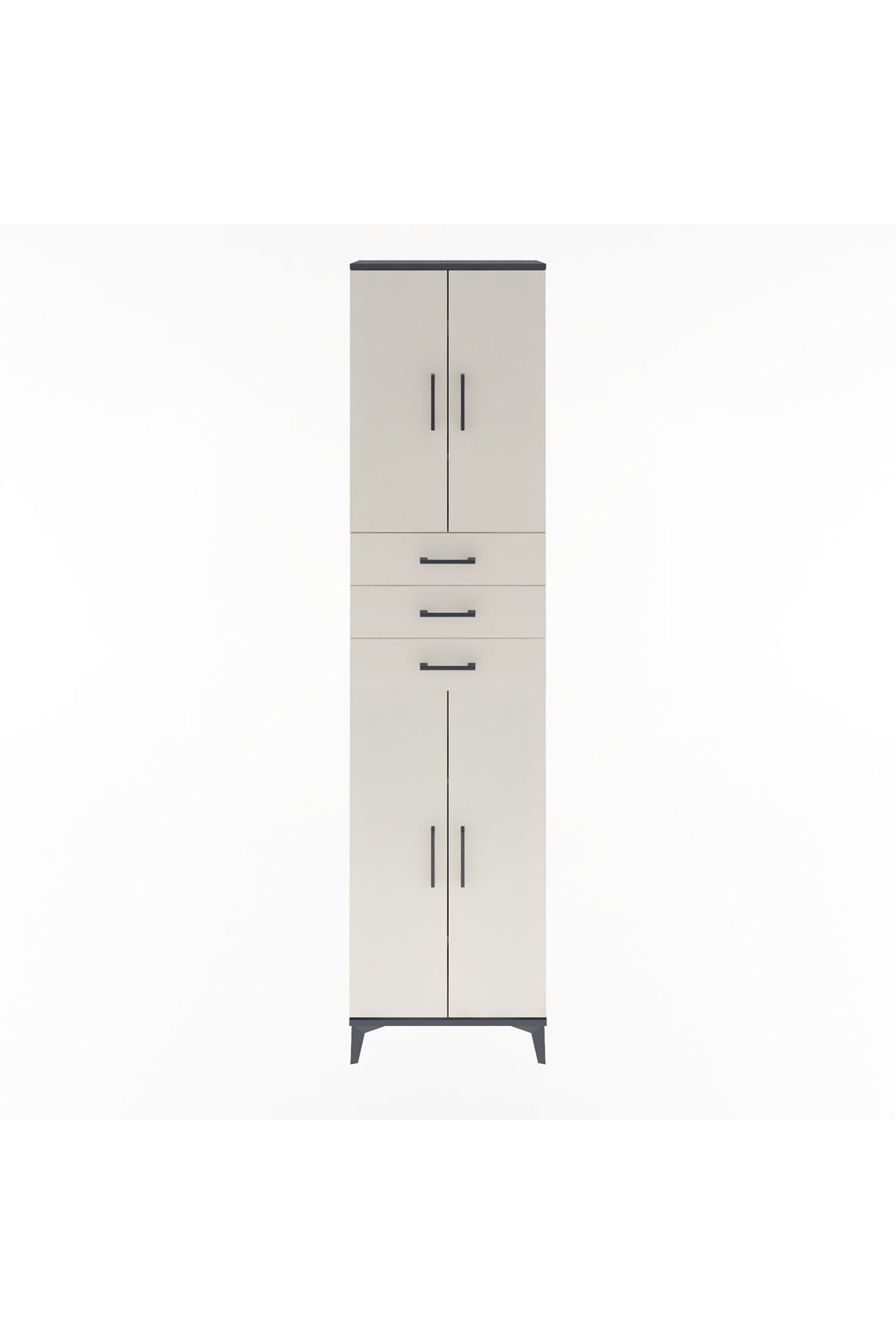 Arges Dolap 5 Raflı 3 Çekmeceli 4 Kapaklı 60x30x243 - S32M084V4A