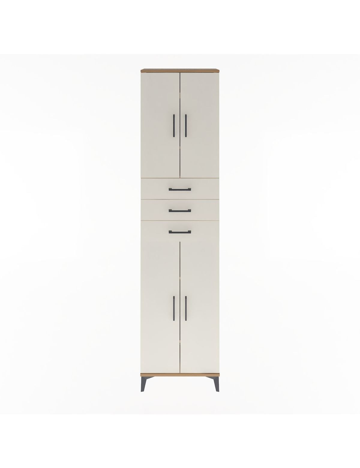 Arges Dolap 5 Raflı 3 Çekmeceli 4 Kapaklı 60x30x243 - S32M084V7A
