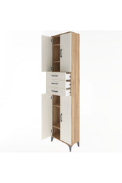 Arges Dolap 5 Raflı 3 Çekmeceli 4 Kapaklı 60x30x243 - S32M084V7A