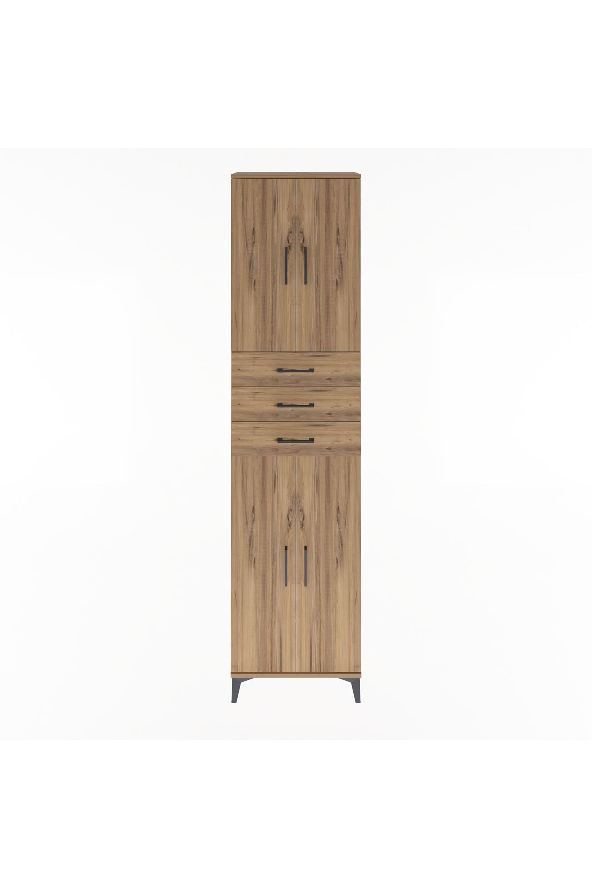 Arges Dolap 5 Raflı 3 Çekmeceli 4 Kapaklı 60x30x243 - S32M084V9A