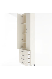 Arges Dolap 4 Raflı 4 Çekmeceli 2 Kapaklı 60x30x243 - S32M085V1A