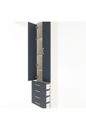 Arges Dolap 4 Raflı 4 Çekmeceli 2 Kapaklı 60x30x243 - S32M085V2A