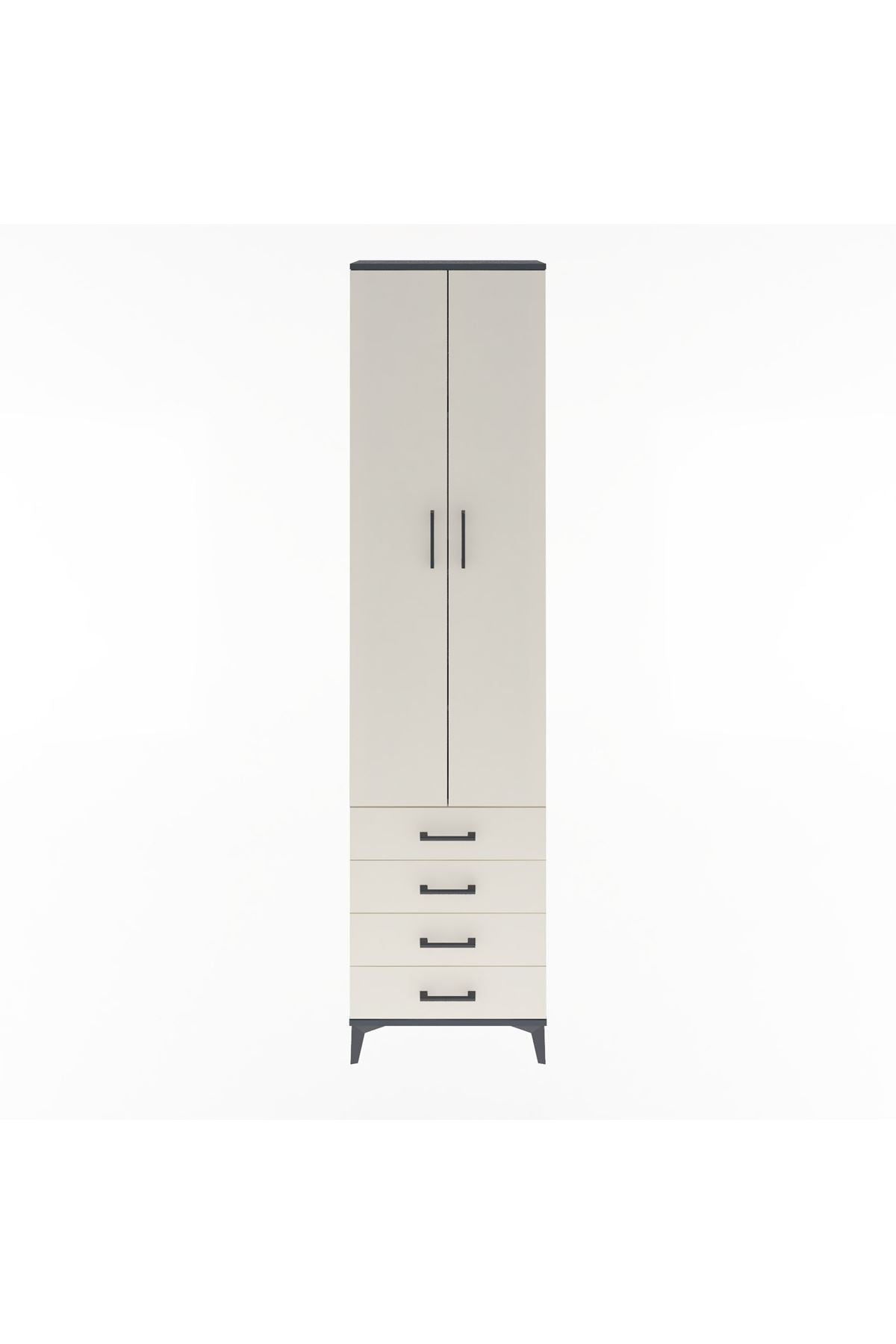 Arges Dolap 4 Raflı 4 Çekmeceli 2 Kapaklı 60x30x243 - S32M085V4A