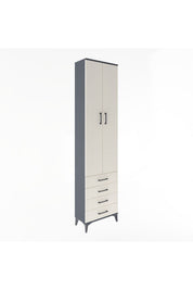 Arges Dolap 4 Raflı 4 Çekmeceli 2 Kapaklı 60x30x243 - S32M085V4A