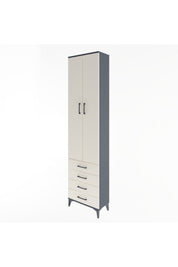 Arges Dolap 4 Raflı 4 Çekmeceli 2 Kapaklı 60x30x243 - S32M085V4A