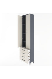 Arges Dolap 4 Raflı 4 Çekmeceli 2 Kapaklı 60x30x243 - S32M085V4A