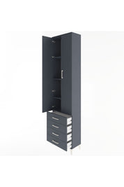 Arges Dolap 4 Raflı 4 Çekmeceli 2 Kapaklı 60x30x243 - S32M085V5A