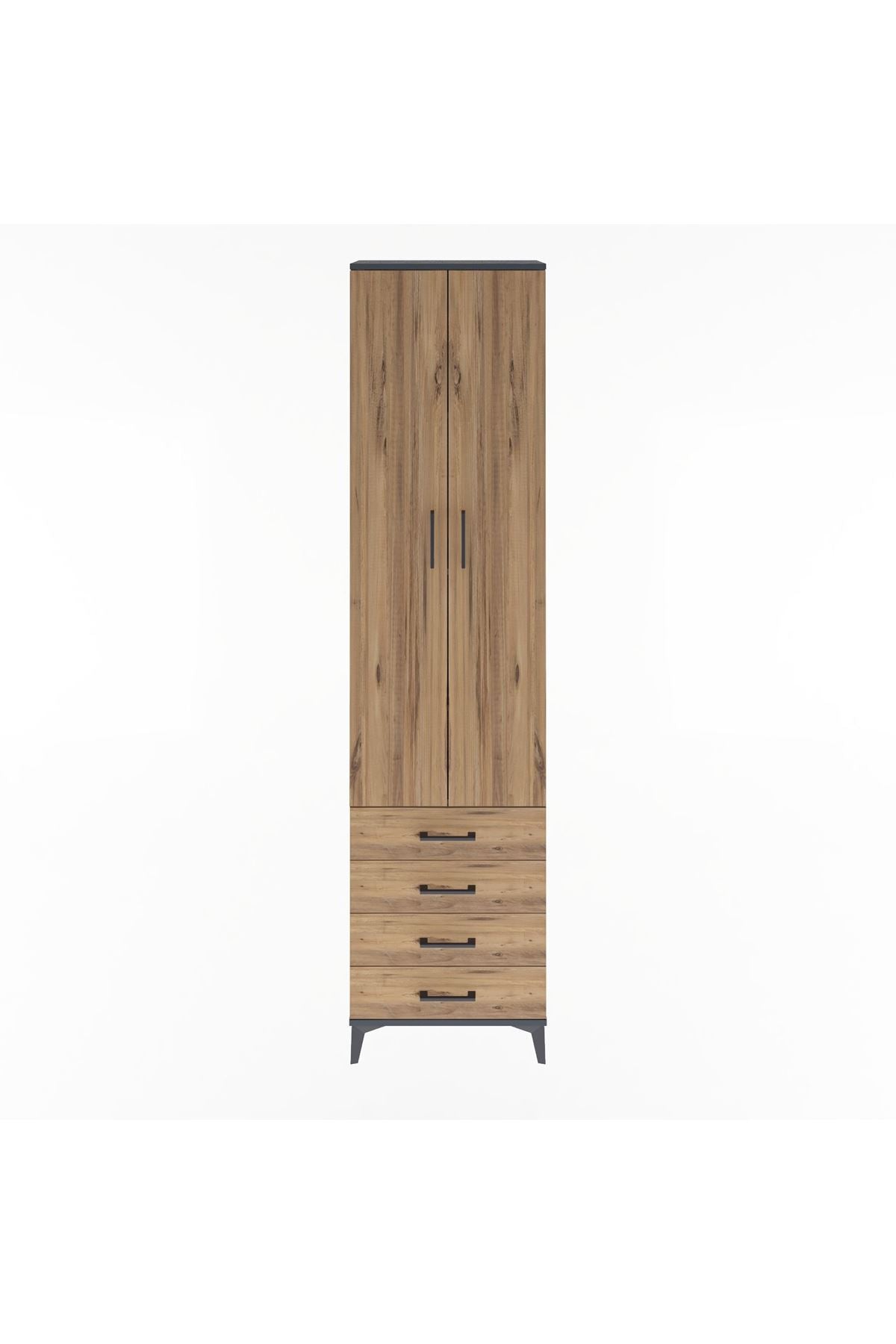 Arges Dolap 4 Raflı 4 Çekmeceli 2 Kapaklı 60x30x243 - S32M085V6A