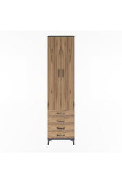 Arges Dolap 4 Raflı 4 Çekmeceli 2 Kapaklı 60x30x243 - S32M085V6A