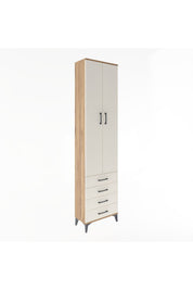 Arges Dolap 4 Raflı 4 Çekmeceli 2 Kapaklı 60x30x243 - S32M085V7A