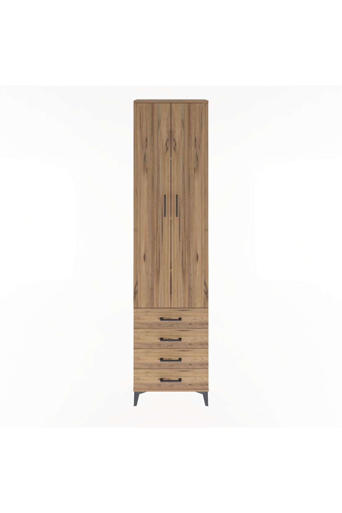 Arges Dolap 4 Raflı 4 Çekmeceli 2 Kapaklı 60x30x243 - S32M085V9A