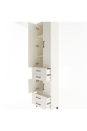 Arges Dolap 4 Raflı 4 Çekmeceli 4 Kapaklı 60x30x243 - S32M086V1A