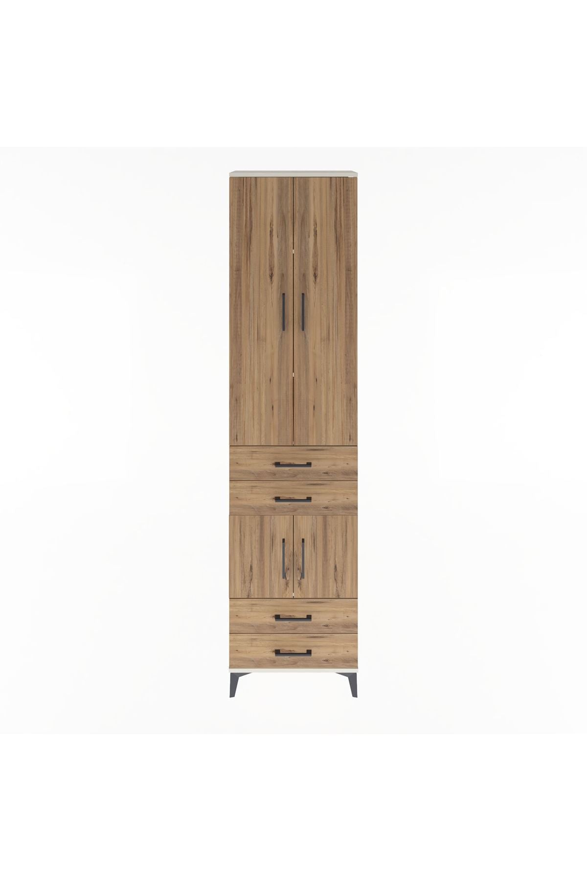 Arges Dolap 4 Raflı 4 Çekmeceli 4 Kapaklı 60x30x243 - S32M086V3A