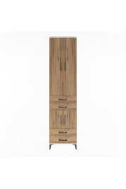 Arges Dolap 4 Raflı 4 Çekmeceli 4 Kapaklı 60x30x243 - S32M086V3A