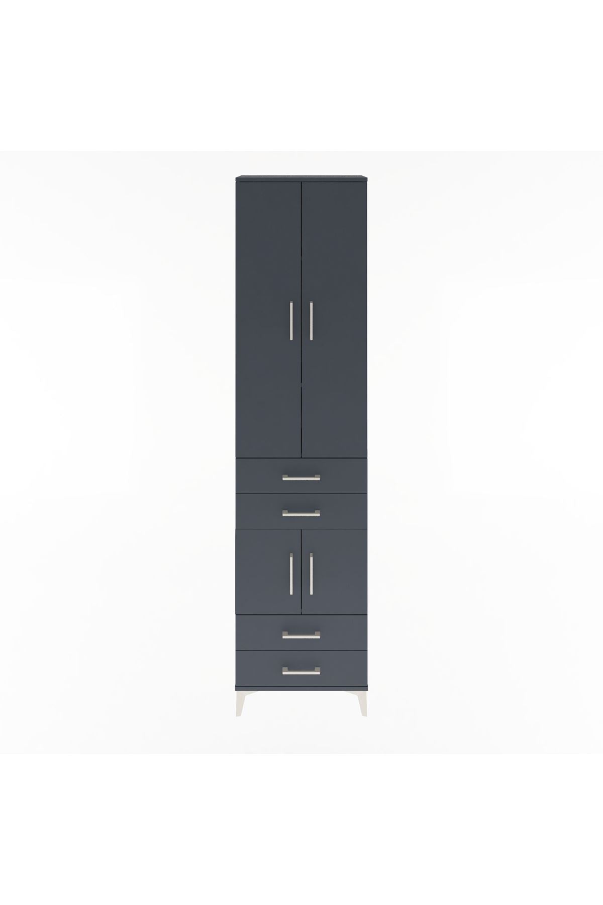 Arges Dolap 4 Raflı 4 Çekmeceli 4 Kapaklı 60x30x243 - S32M086V5A