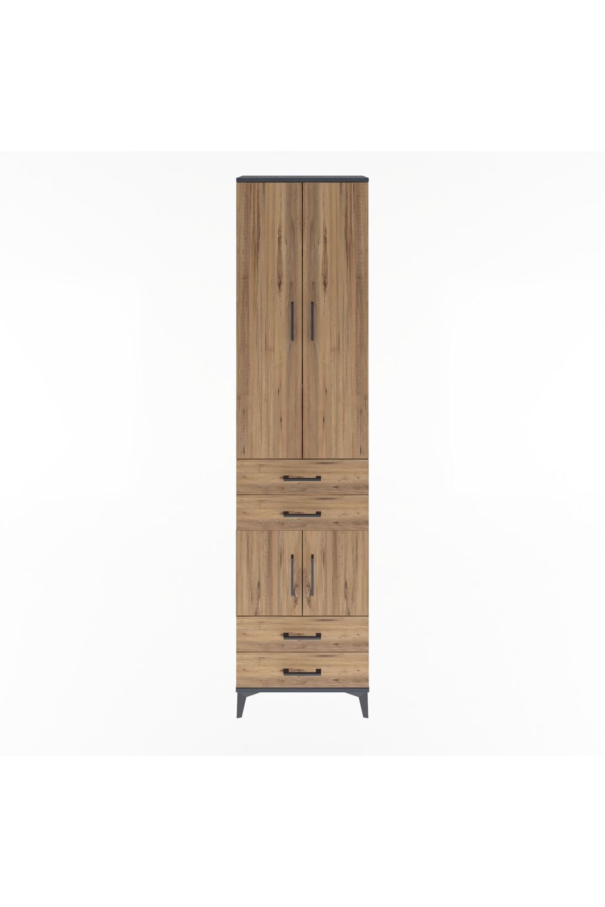 Arges Dolap 4 Raflı 4 Çekmeceli 4 Kapaklı 60x30x243 - S32M086V6A