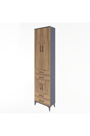 Arges Dolap 4 Raflı 4 Çekmeceli 4 Kapaklı 60x30x243 - S32M086V6A