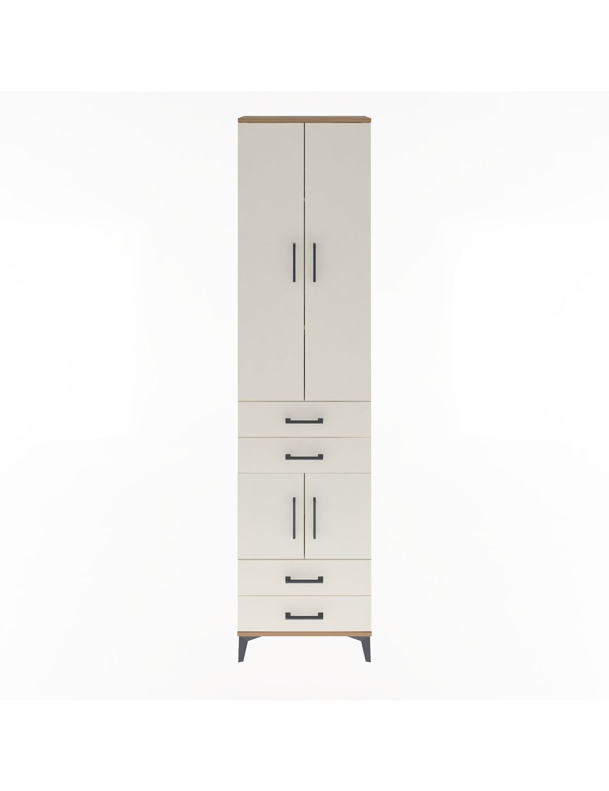 Arges Dolap 4 Raflı 4 Çekmeceli 4 Kapaklı 60x30x243 - S32M086V7A