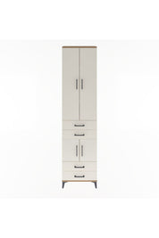 Arges Dolap 4 Raflı 4 Çekmeceli 4 Kapaklı 60x30x243 - S32M086V7A