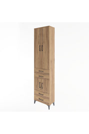 Arges Dolap 4 Raflı 4 Çekmeceli 4 Kapaklı 60x30x243 - S32M086V9A