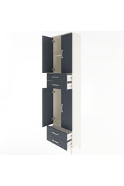 Arges Dolap 3 Raflı 4 Çekmeceli 4 Kapaklı 60x30x243 - S32M087V2A