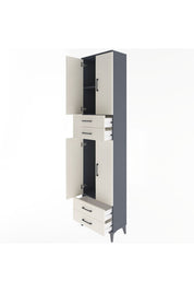 Arges Dolap 3 Raflı 4 Çekmeceli 4 Kapaklı 60x30x243 - S32M087V4A