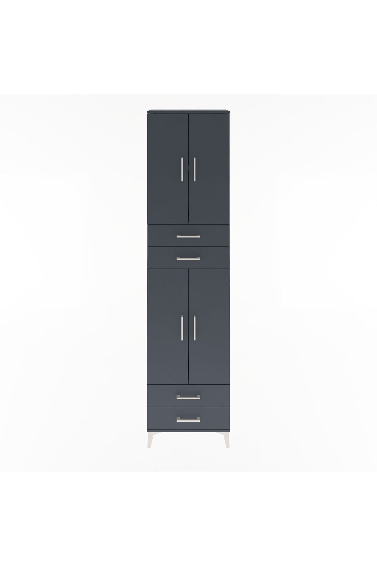 Arges Dolap 3 Raflı 4 Çekmeceli 4 Kapaklı 60x30x243 - S32M087V5A