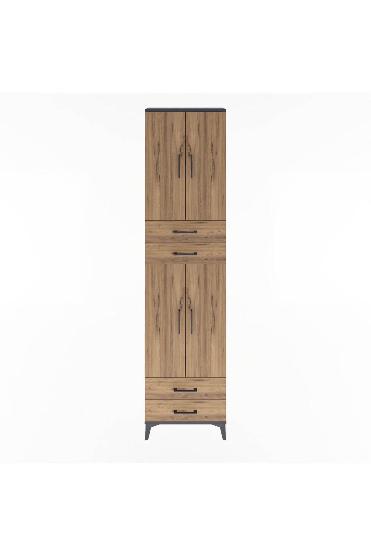 Arges Dolap 3 Raflı 4 Çekmeceli 4 Kapaklı 60x30x243 - S32M087V6A