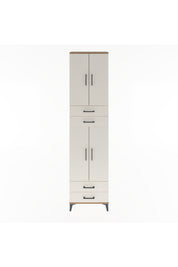 Arges Dolap 3 Raflı 4 Çekmeceli 4 Kapaklı 60x30x243 - S32M087V7A