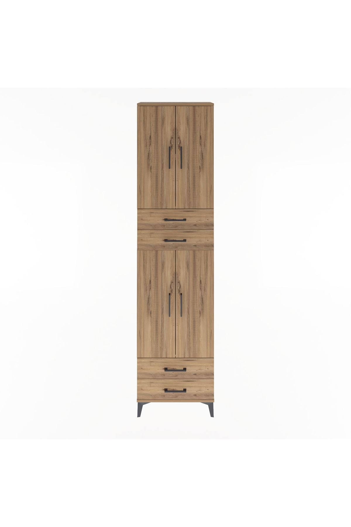 Arges Dolap 3 Raflı 4 Çekmeceli 4 Kapaklı 60x30x243 - S32M087V9A