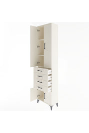 Arges Dolap 3 Raflı 4 Çekmeceli 4 Kapaklı 60x30x243 - S32M088V1A