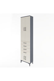 Arges Dolap 3 Raflı 4 Çekmeceli 4 Kapaklı 60x30x243 - S32M088V4A