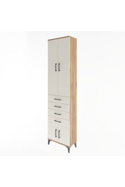 Arges Dolap 3 Raflı 4 Çekmeceli 4 Kapaklı 60x30x243 - S32M088V7A