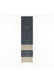 Arges Dolap 4 Raflı 4 Çekmeceli 2 Kapaklı 60x30x243 - S32M089V2A