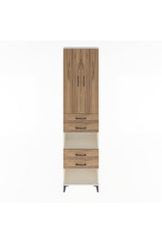 Arges Dolap 4 Raflı 4 Çekmeceli 2 Kapaklı 60x30x243 - S32M089V3A