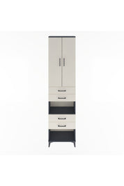 Arges Dolap 4 Raflı 4 Çekmeceli 2 Kapaklı 60x30x243 - S32M089V4A