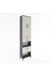 Arges Dolap 4 Raflı 4 Çekmeceli 2 Kapaklı 60x30x243 - S32M089V4A