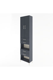Arges Dolap 4 Raflı 4 Çekmeceli 2 Kapaklı 60x30x243 - S32M089V5A